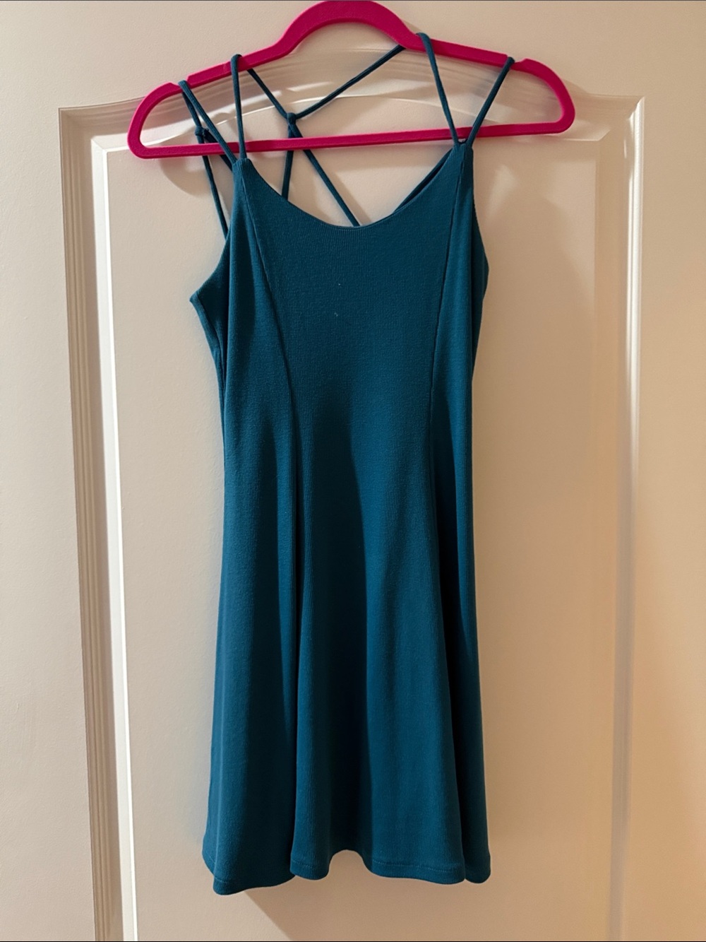 Aeropostale Teal Strappy Mini Dress